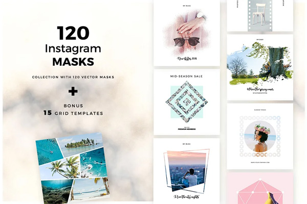 120 Vector Masks for Instagram 120 Vector Masks for Instagram