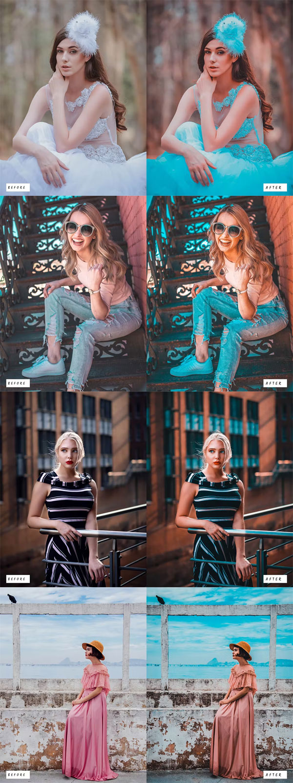 26 Orange & Teal Look Presets