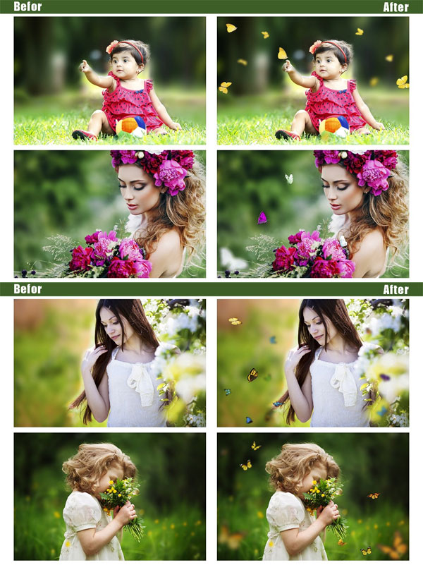 35 Flying Butterfly Overlays