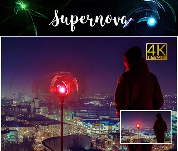 4K Supernova Photo Overlays