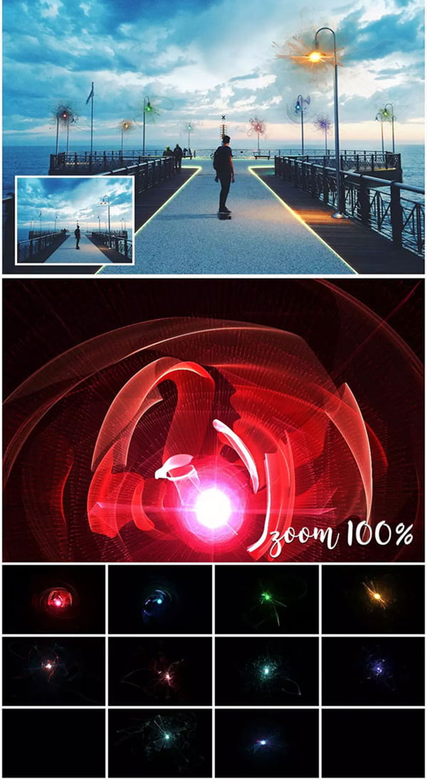 4K Supernova Photo Overlays