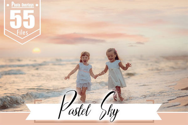 55 Pretty Pastel Sky Overlays