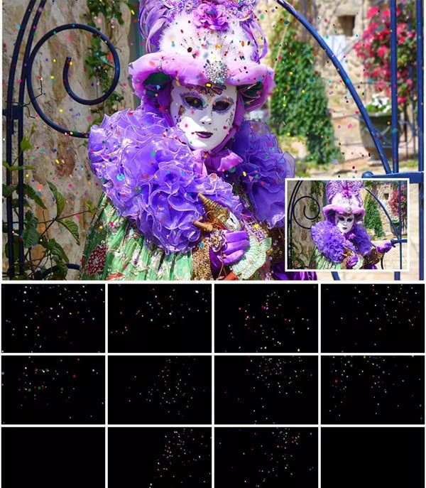 5K Confetti Photo Overlays 5K Confetti Photo Overlays
