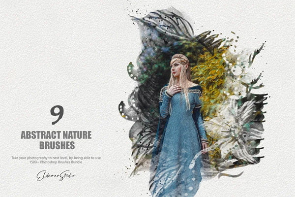 9 Abstract Nature Brushes Free Download 9 Abstract Nature Brushes