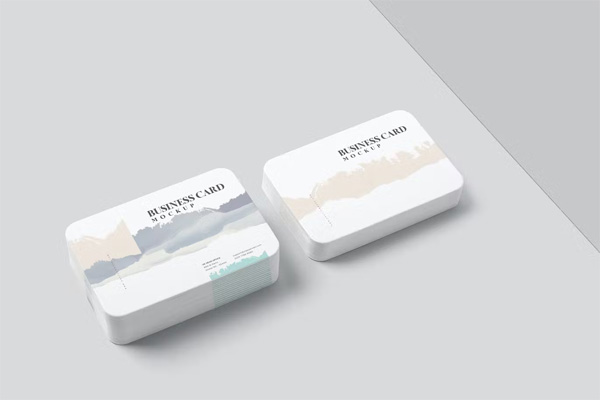 Business Card Mockups With Rounded Corners Business Card Mockups With Rounded Corners