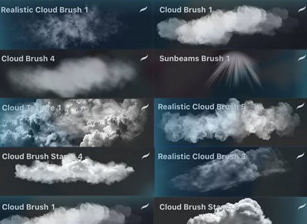 Cloud Brushes Set for Procreate