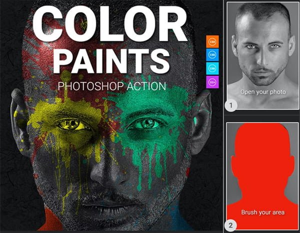 Color Paints Photoshop Action