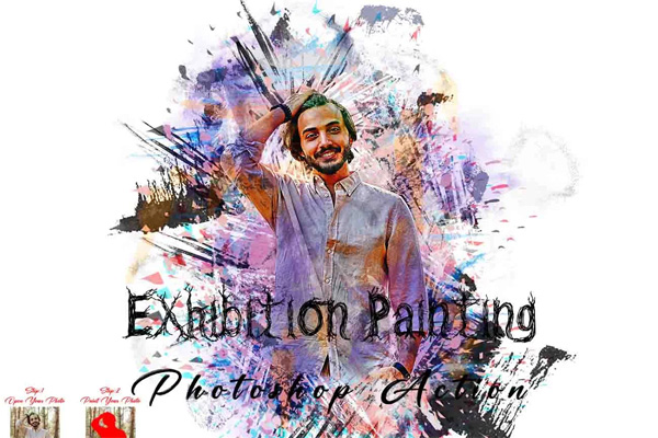 Exhibition Painting Photoshop Action Exhibition Painting Photoshop Action