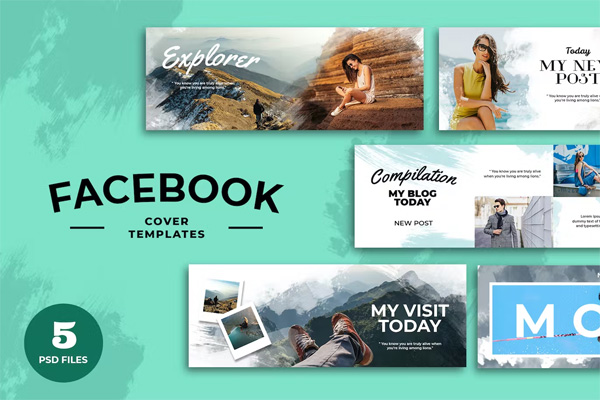 Facebook Cover Watercolor Template Facebook Cover Watercolor Template