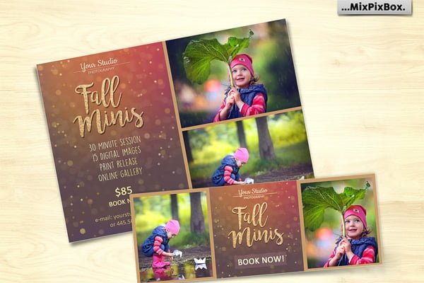 Fall Mini Session Photo Template V.2