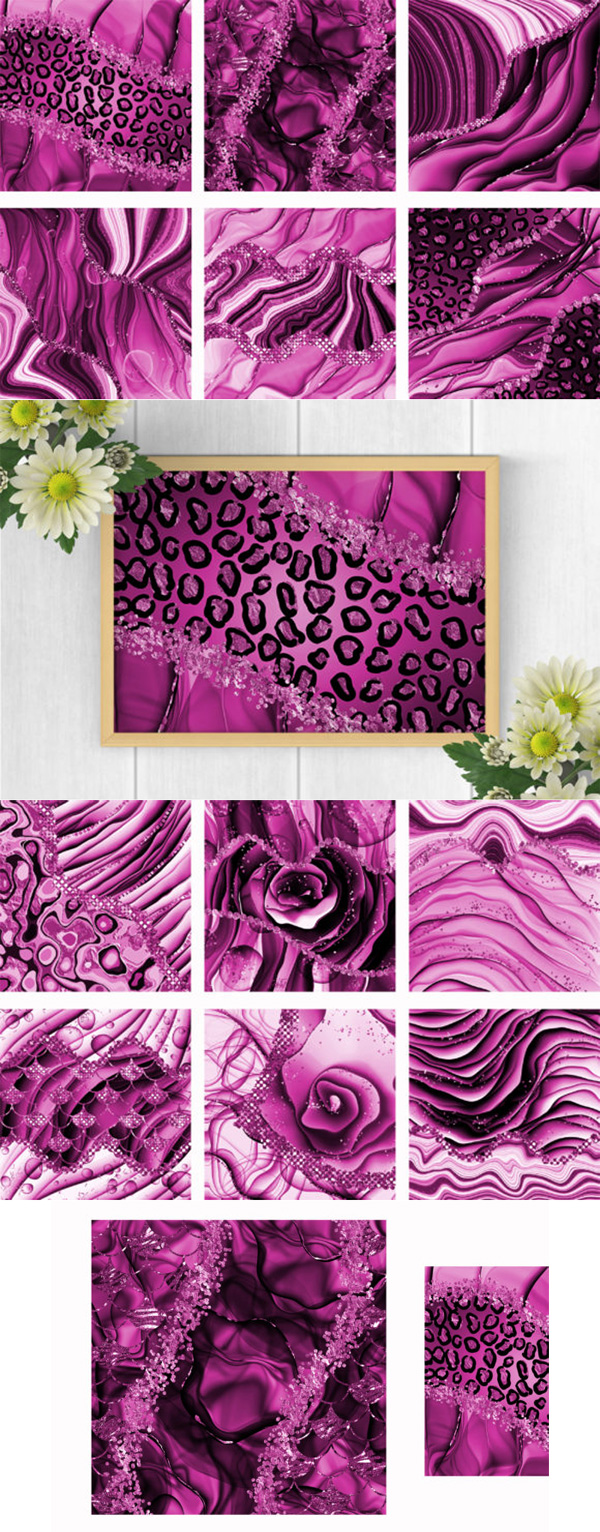 Fantasy Pink Glitter Background