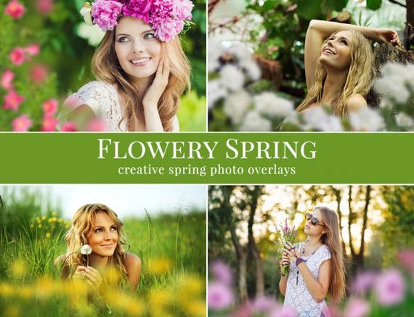 Flowery Spring Photo Overlays Flowery Spring Photo Overlays
