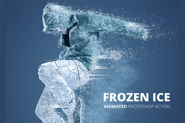 Frozen Ice Cream Gif Animated Photoshop Action Frozen Ice Cream Gif Animated Action