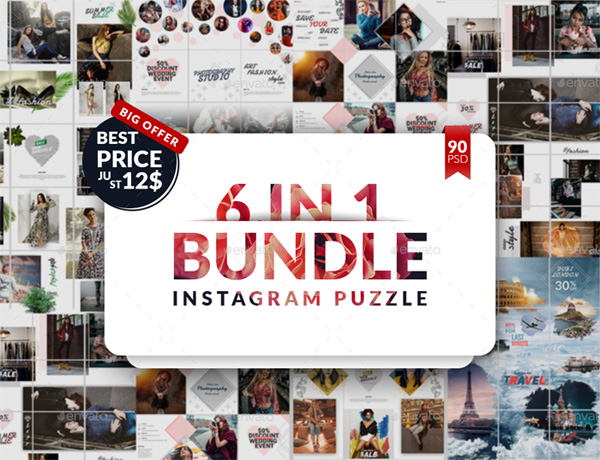 6in1 Instagram Puzzle Bundle Instagram Bundle