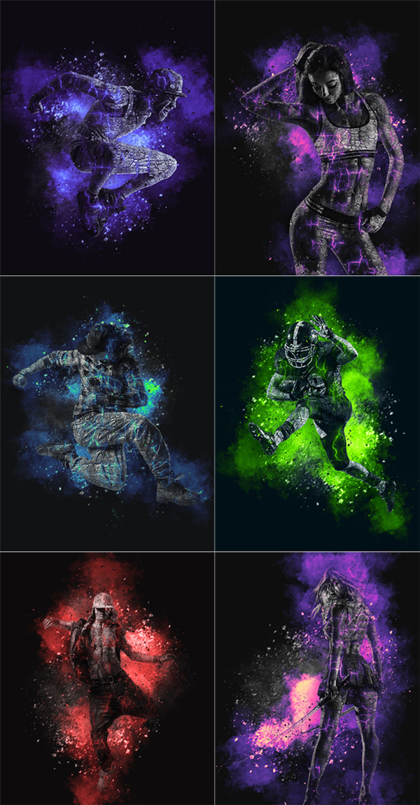 Lava Flames Glow Action