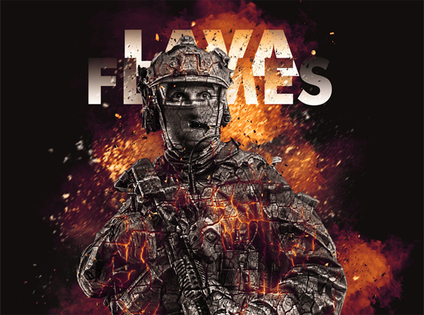 Lava Flames Glow Action