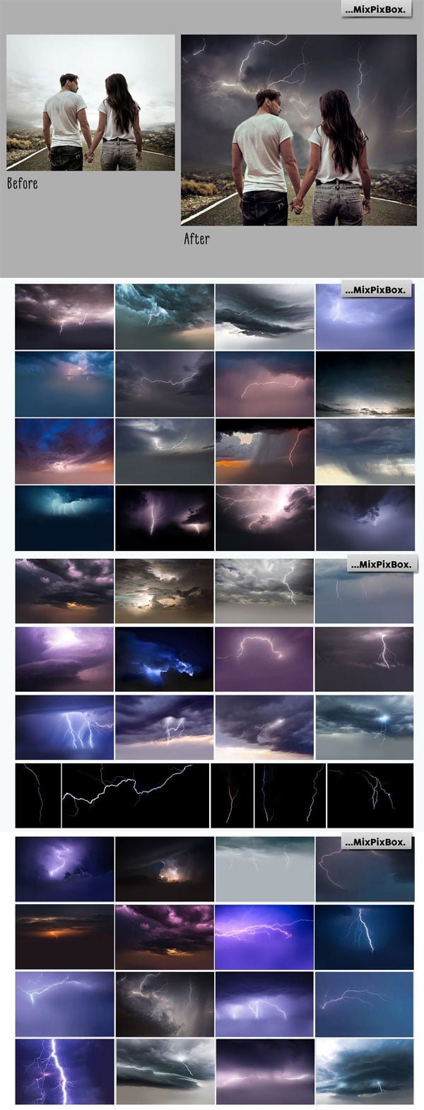 Lightning Photo Overlays