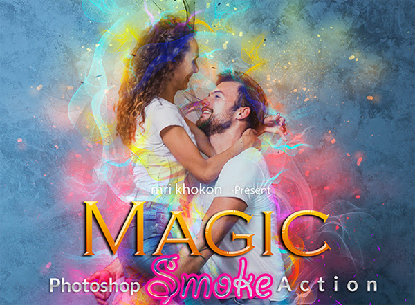 Magic Smoke Photoshop Action