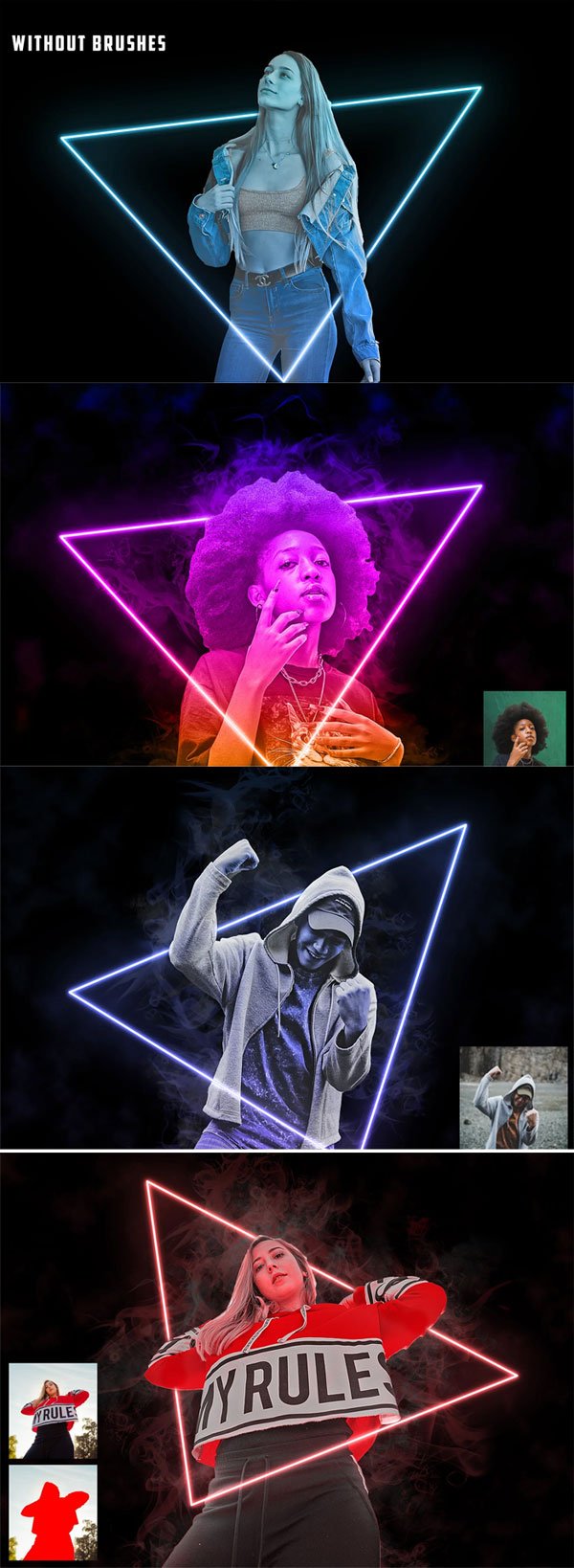 Neon Effect Photoshop Action