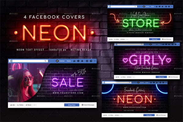 Neon Facebook Covers Neon Facebook Covers