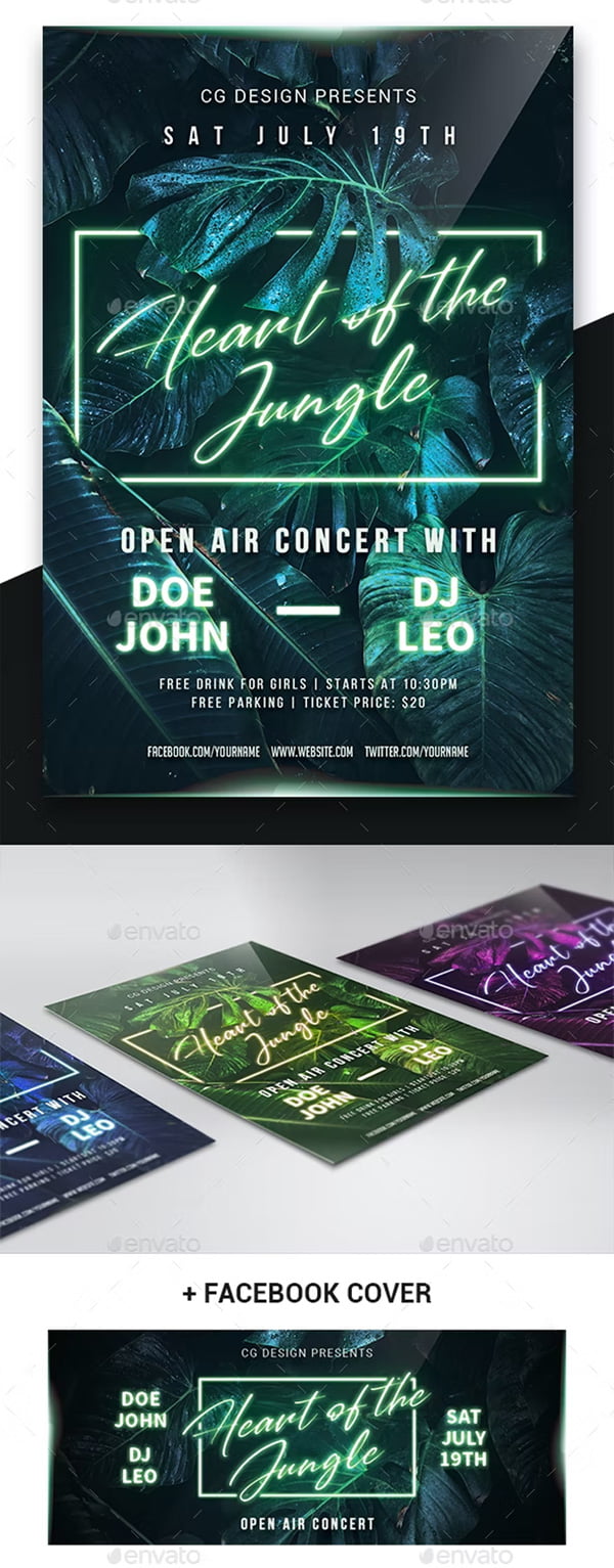 Neon Jungle Flyer