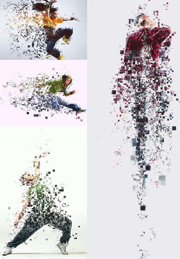 Pixelated Photoshop Action