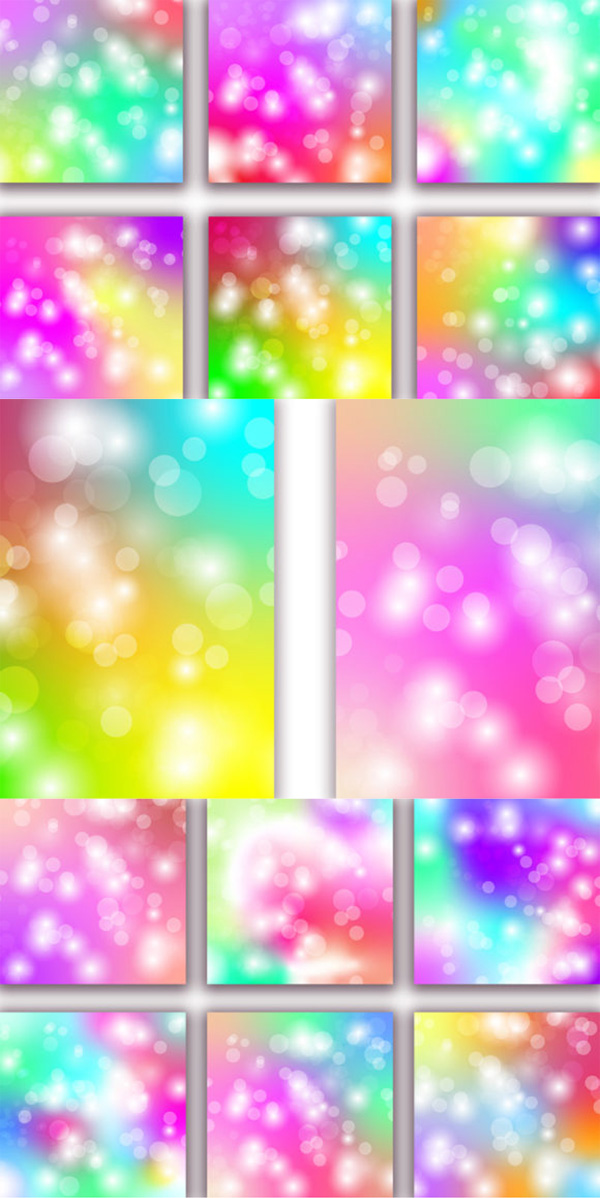 Rainbow Bokeh Background