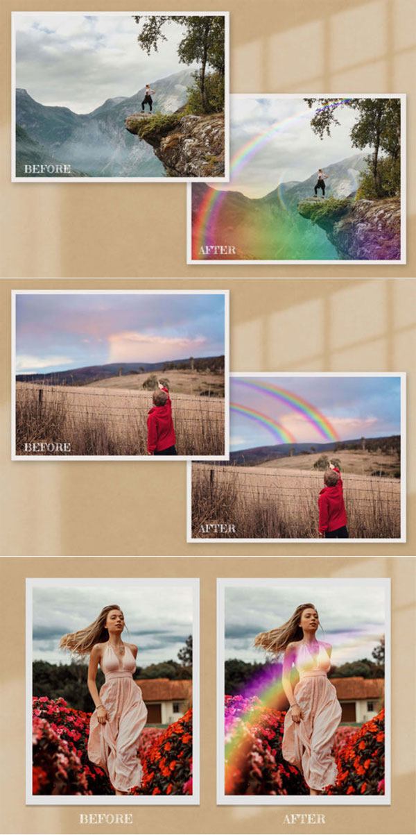 Realistic Rainbow Photoshop Overlay Realistic Rainbow Photoshop Overlay