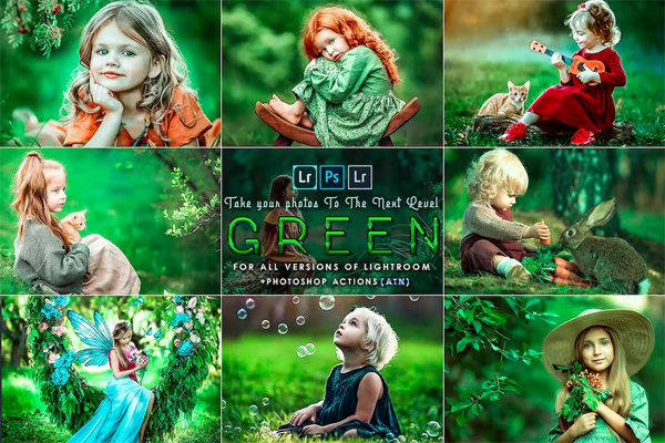 Shades of Green (Presets and Actions) Shades of Green (Presets and Actions)
