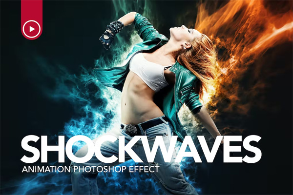 Shockwaves Animation Photoshop Action Shockwaves Animation Photoshop Action