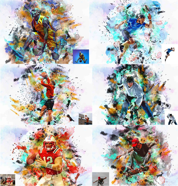 Sport Painting Effect PS Action