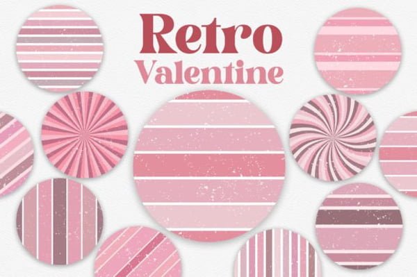 Sublimation Retro Valentine Circle