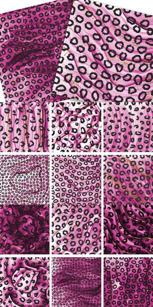 Sweet Pink Leopard Background