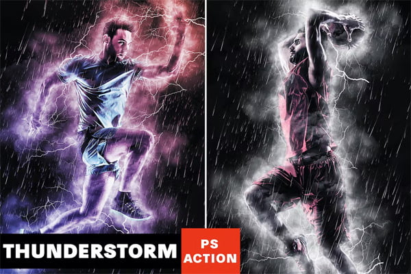Thunderstorm Photoshop Action Thunderstorm Photoshop Action