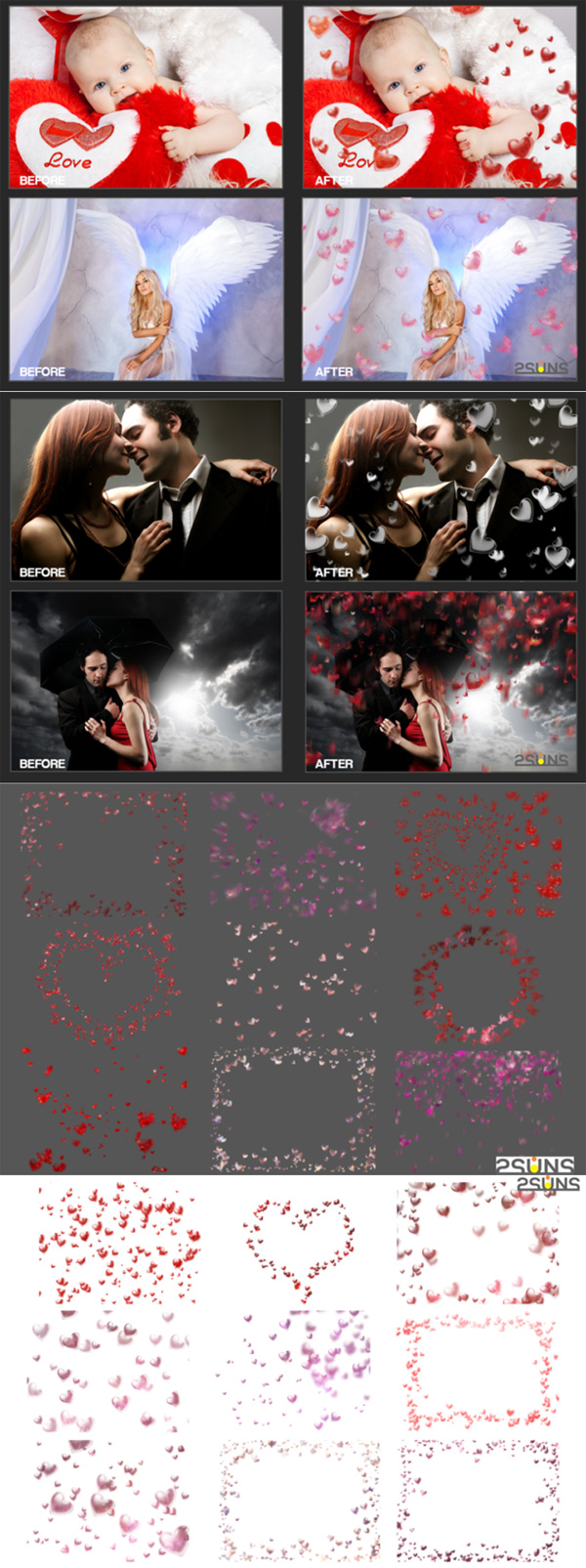 Valentine's Photo Overlays