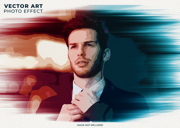 Vector Art Photo Effect Mockup Vector Art Photo Effect Mockup