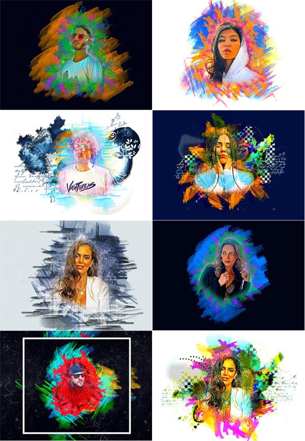 Watercolor Painting Photoshop Action Watercolor Painting Photoshop Action