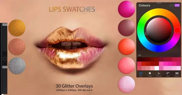  Lips Swatches For Digital Painting