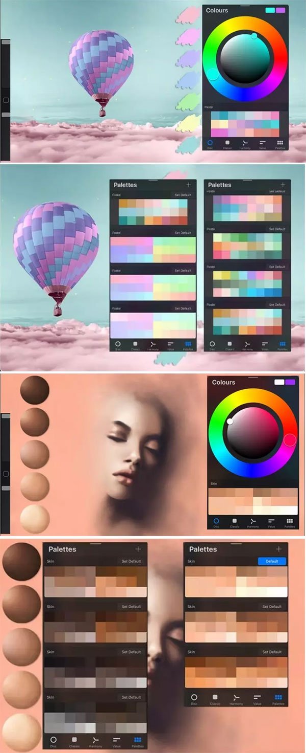 Lips Swatches For Digital Painting