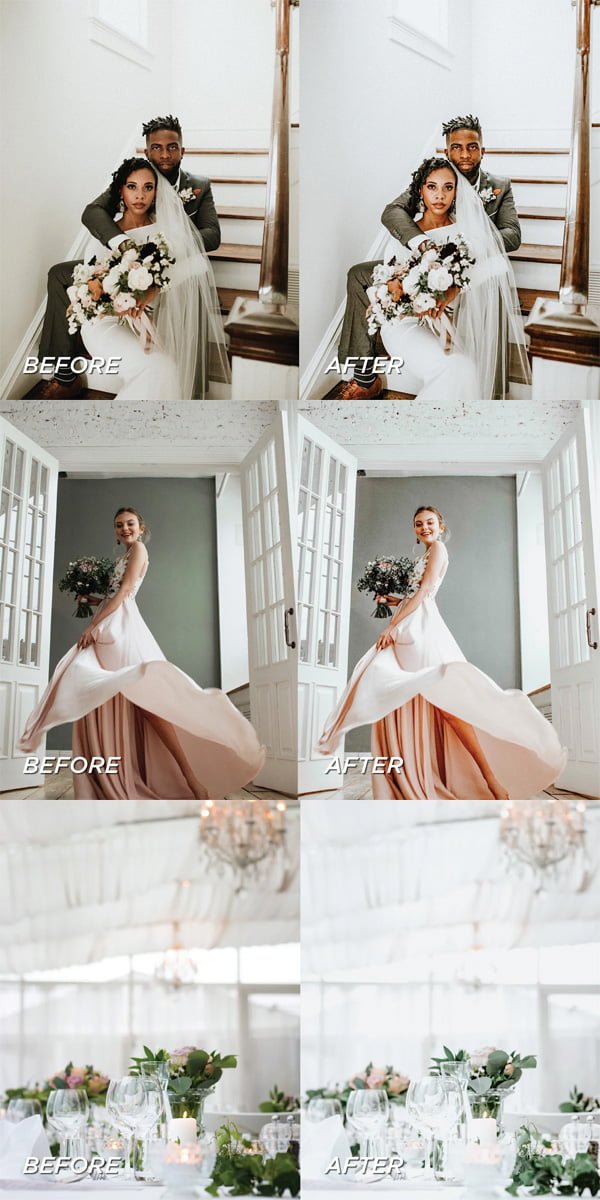 5 Wedding Lightroom Presets
