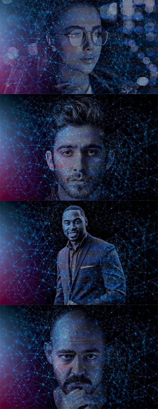 Artificial Intelligence Photoshop Effects Mockup