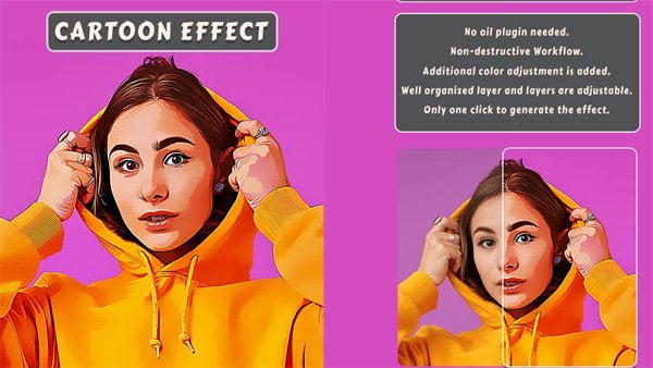 Cartoon Effect Photoshop Action