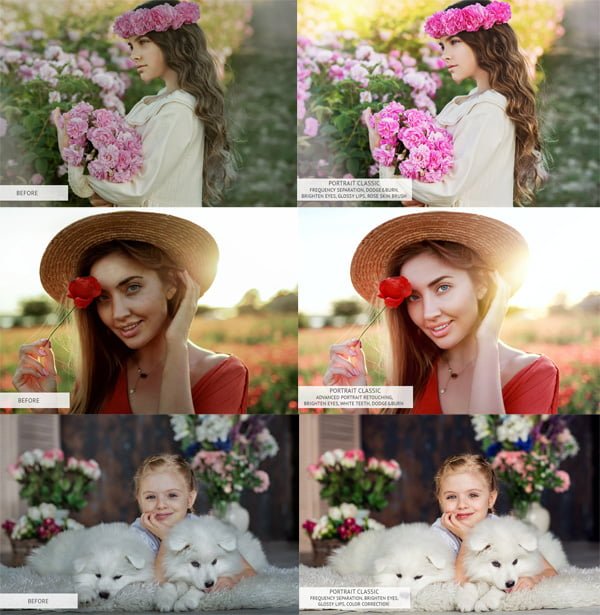 Classic Portrait Photoshop Actions Classic Portrait Photoshop Actions