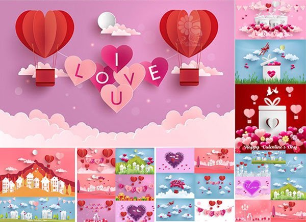 Happy Valentines Day Vector Pack