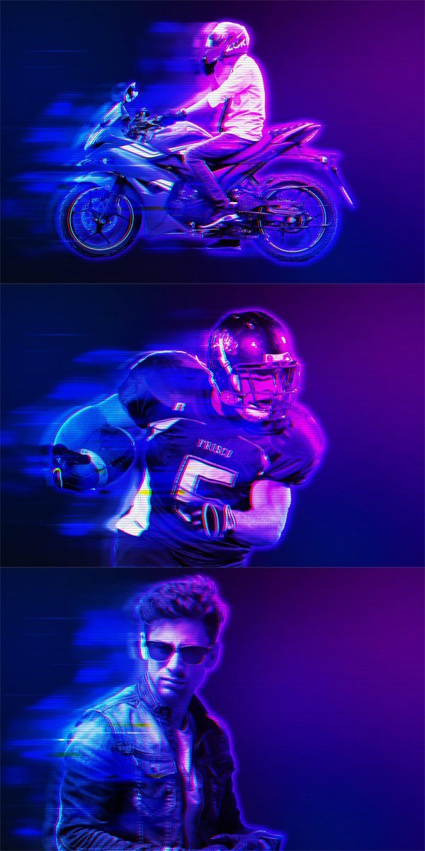 Hologram Photo Effect Hologram Photo Effect