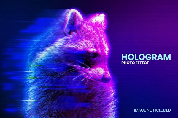 Hologram Photo Effect Hologram Photo Effect
