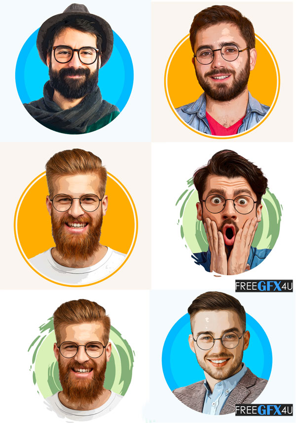 Illustration Circle Profile Picture