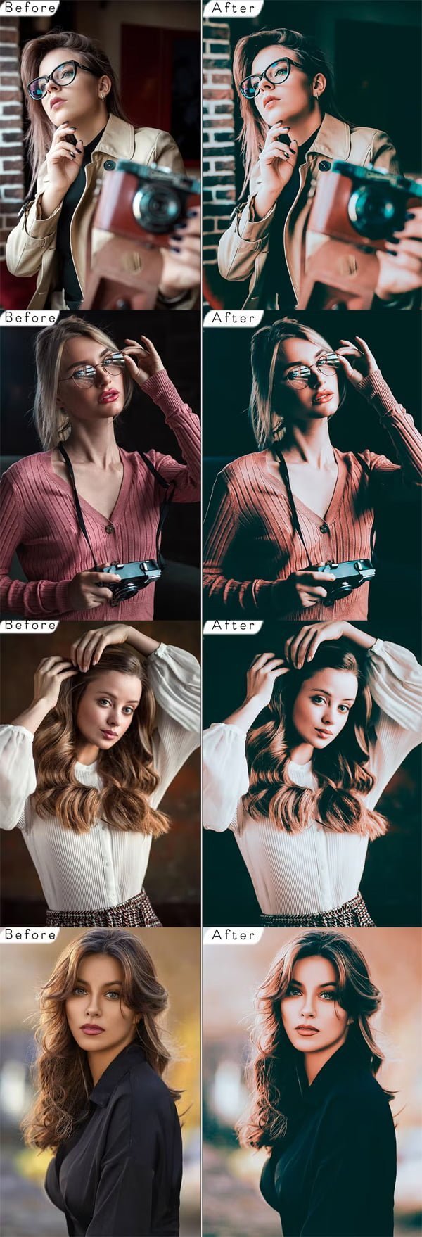 Moody LUTS Actions in Photoshop