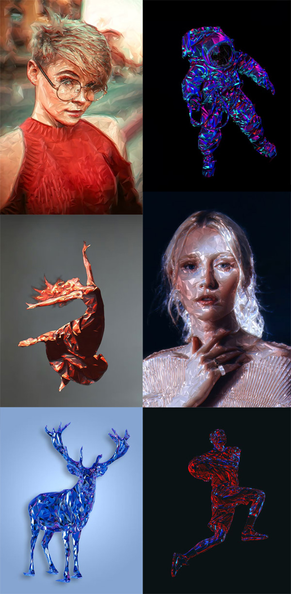 Polygon Effect for Photoshop