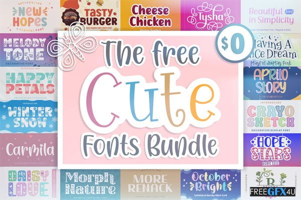 Cute Fonts Bundle